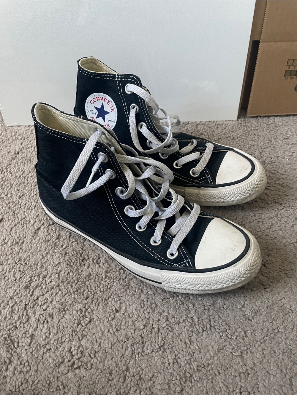 Converse Black & White High Top Sneakers
